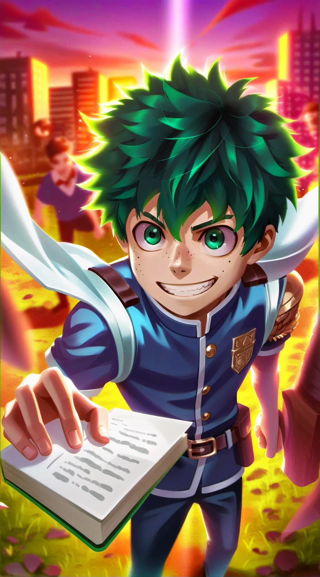 ai character: Deku background