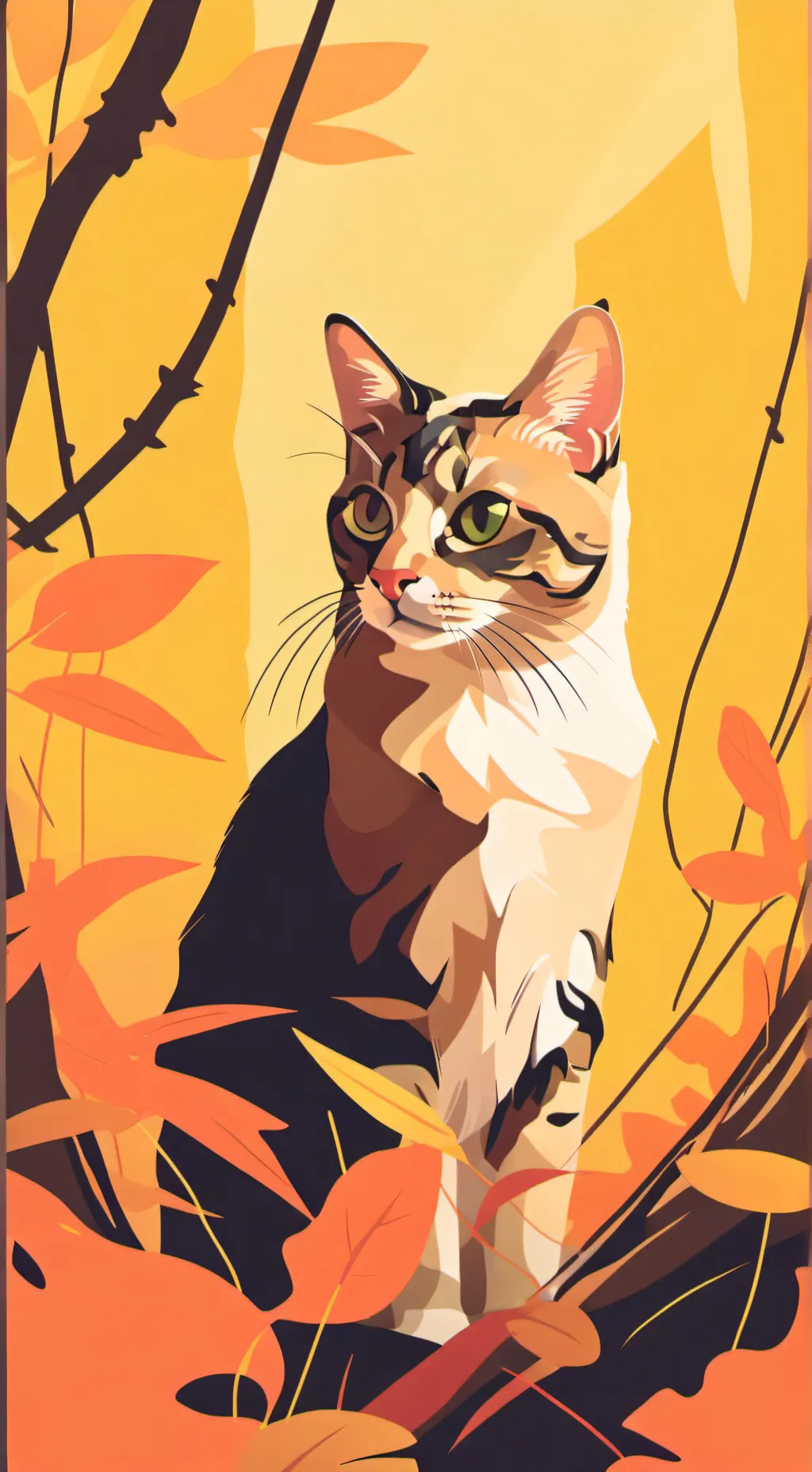 ai character: Meow background