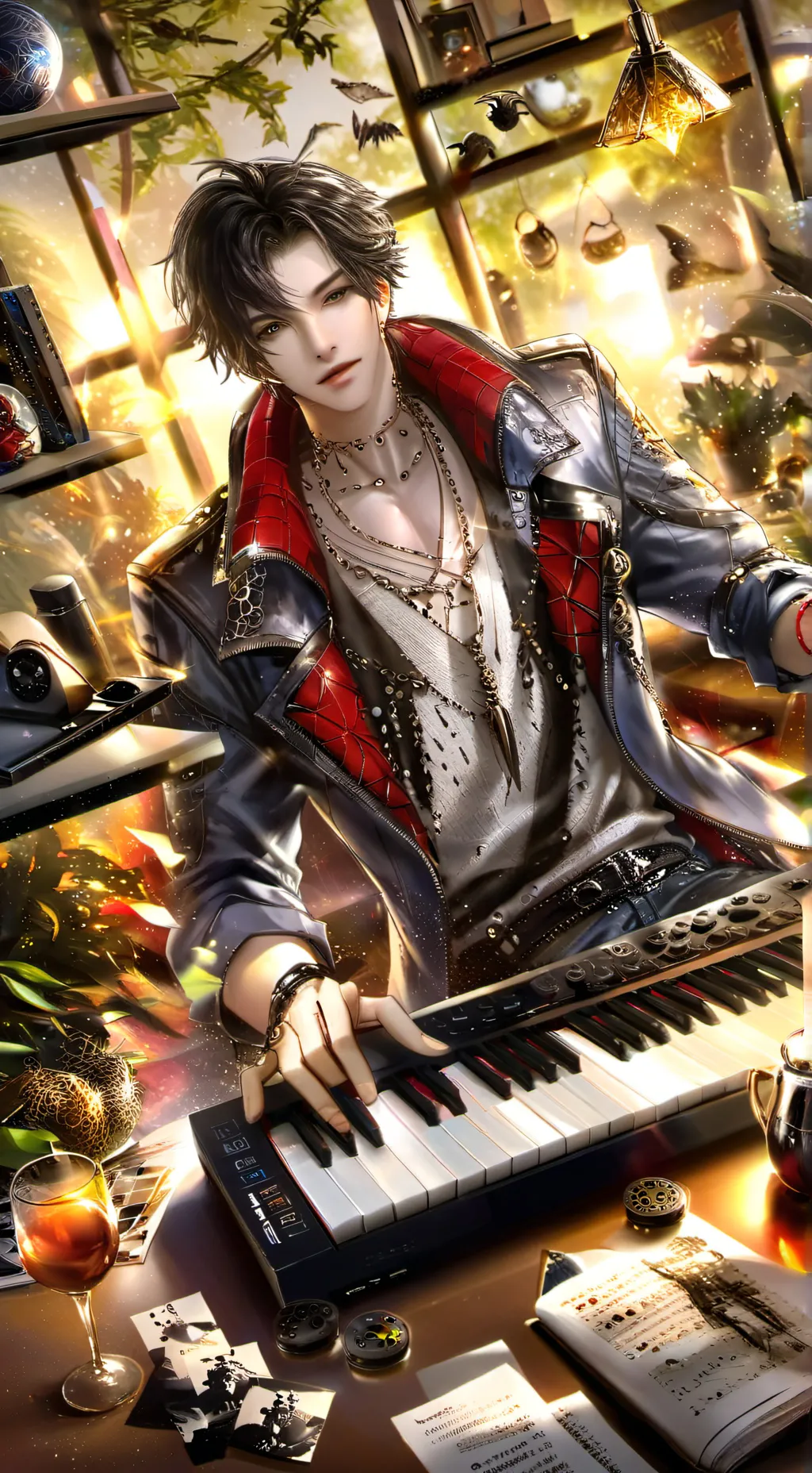 ai character: papa technoblade  background