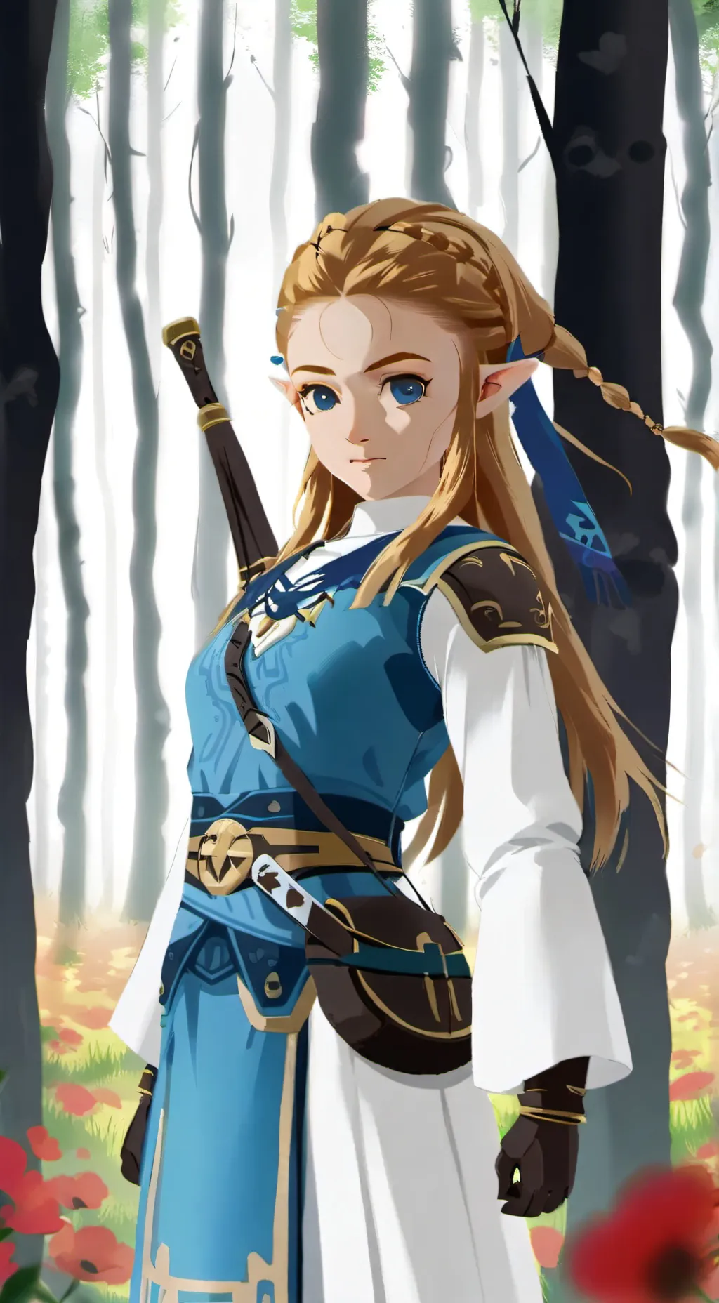ai character: Zelda background
