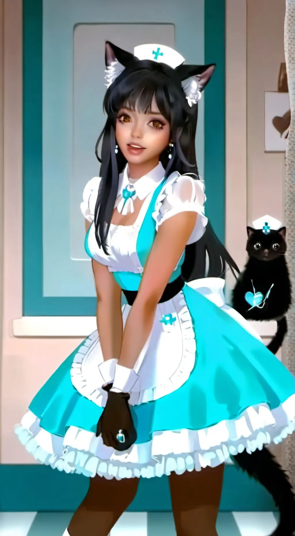 ai character: uwu girl background