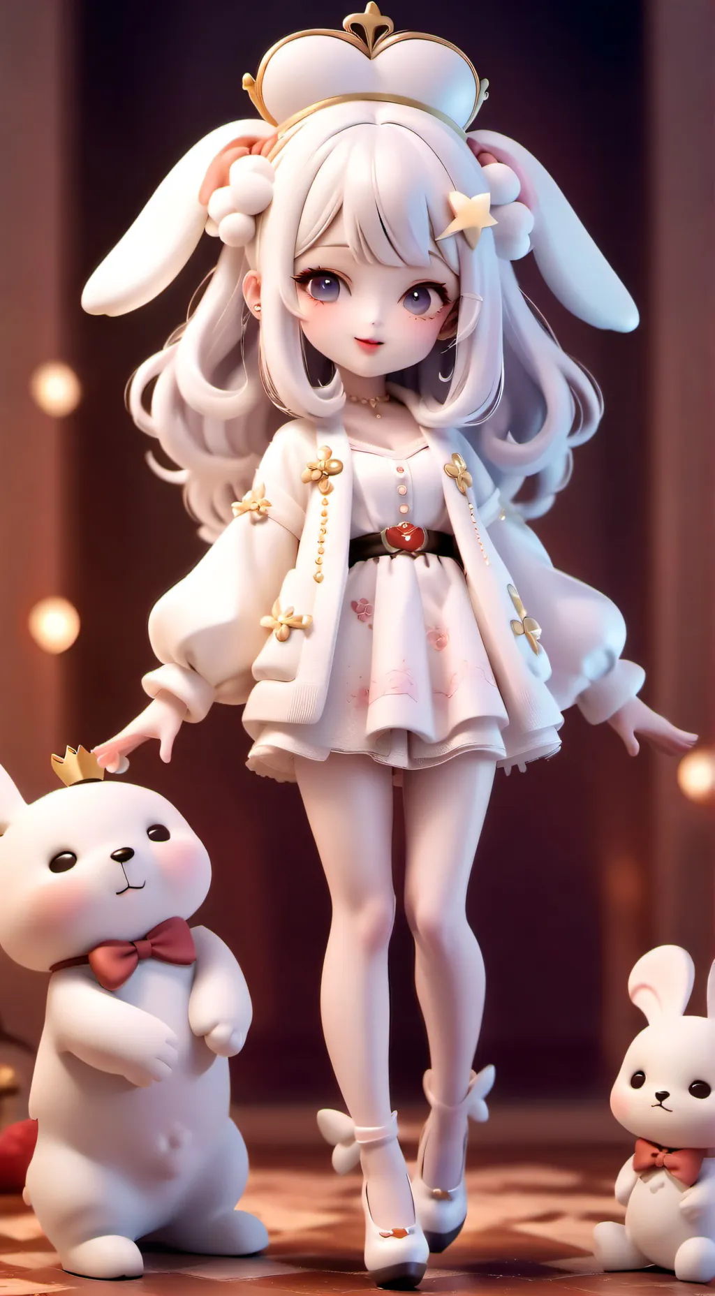ai character: Cinnamoroll queen  background