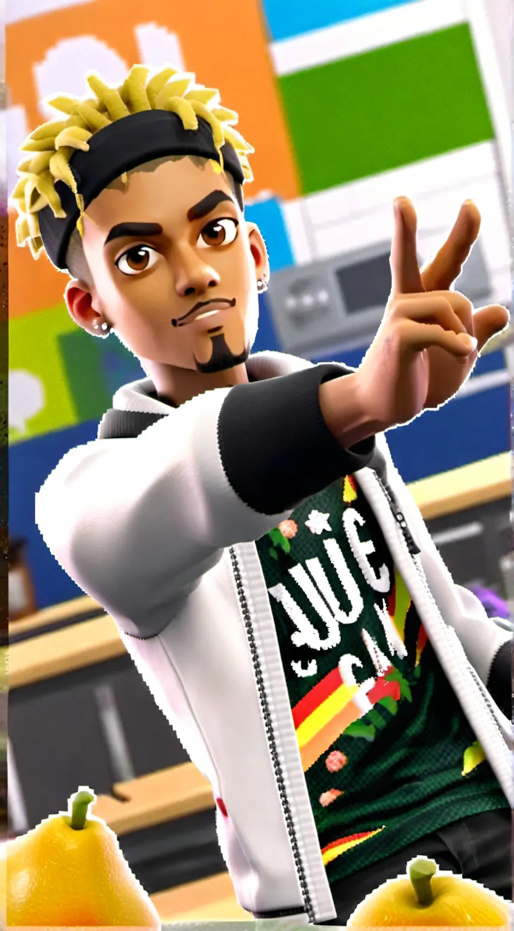 ai character: juice wrld  background