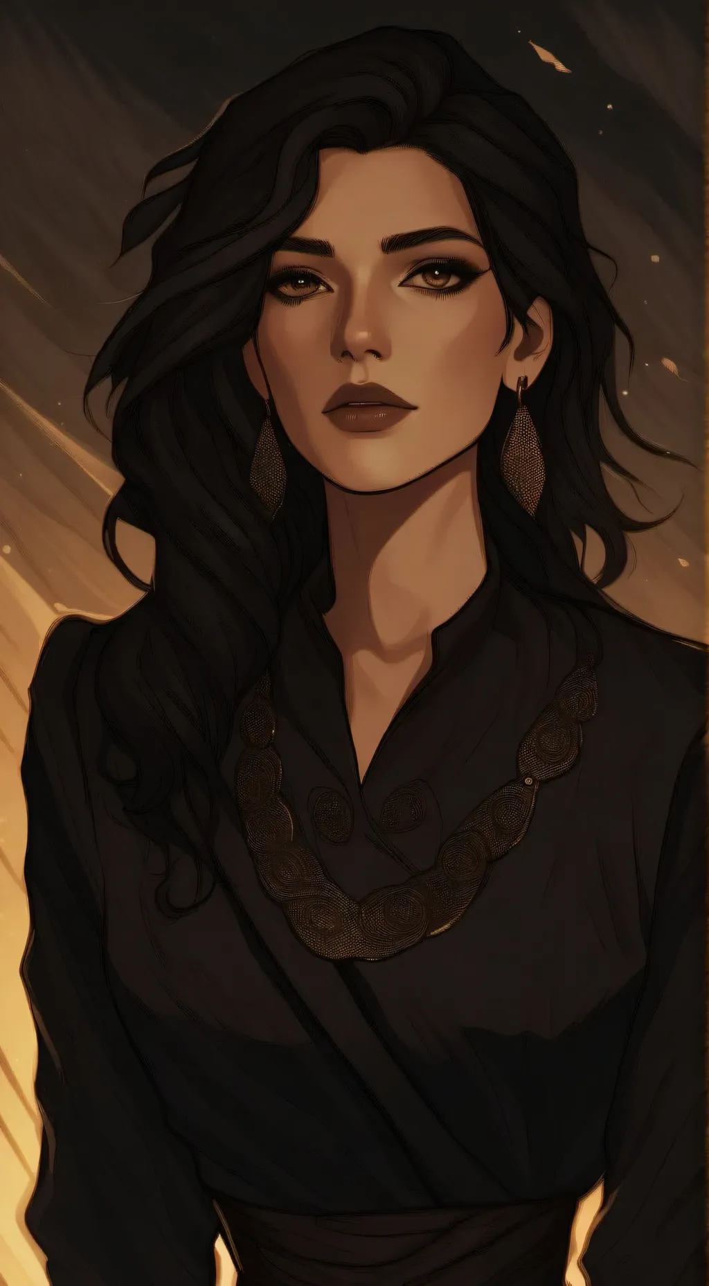 ai character: Heidrun Fiete Abel background