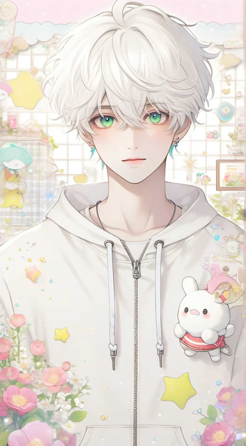 ai character: 🤍Andrew💚 background