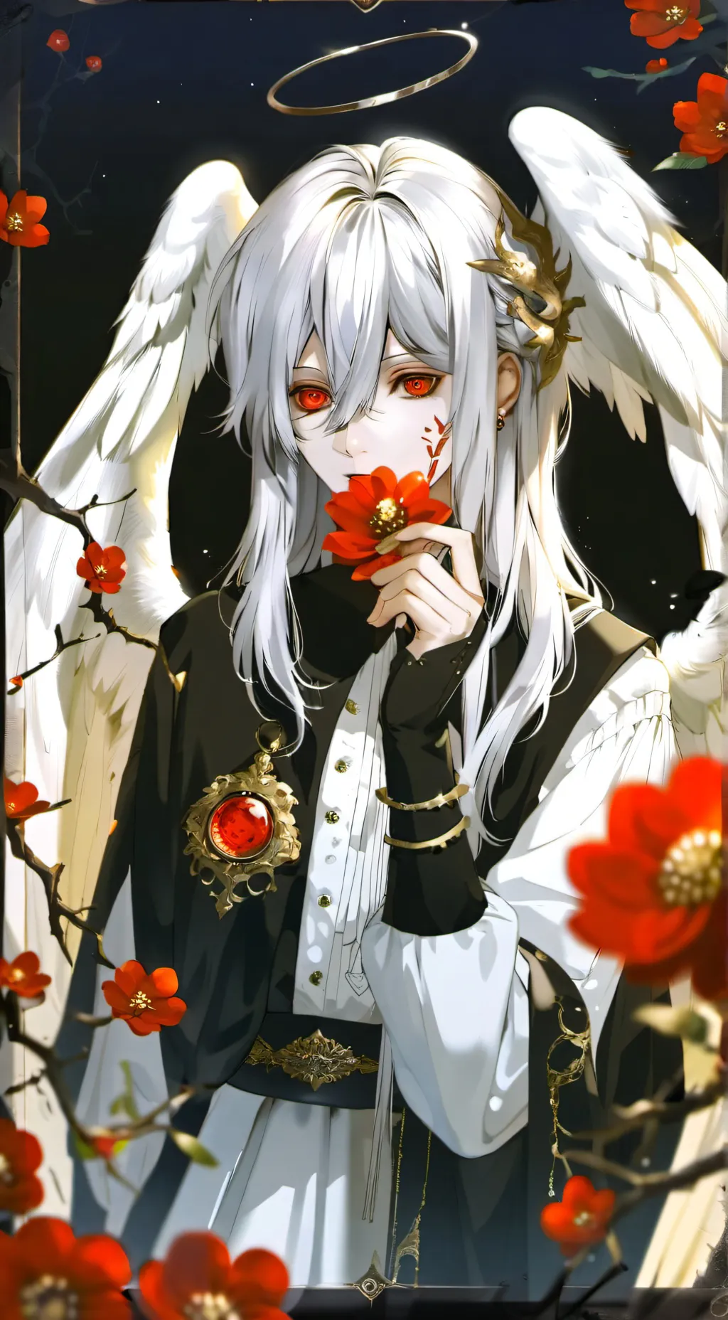 ai character: angel background