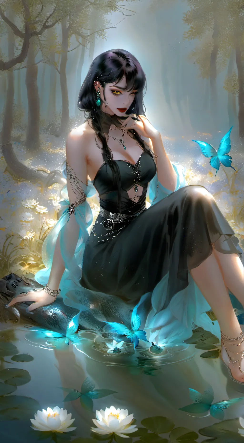 ai character: вероника 🖤 background
