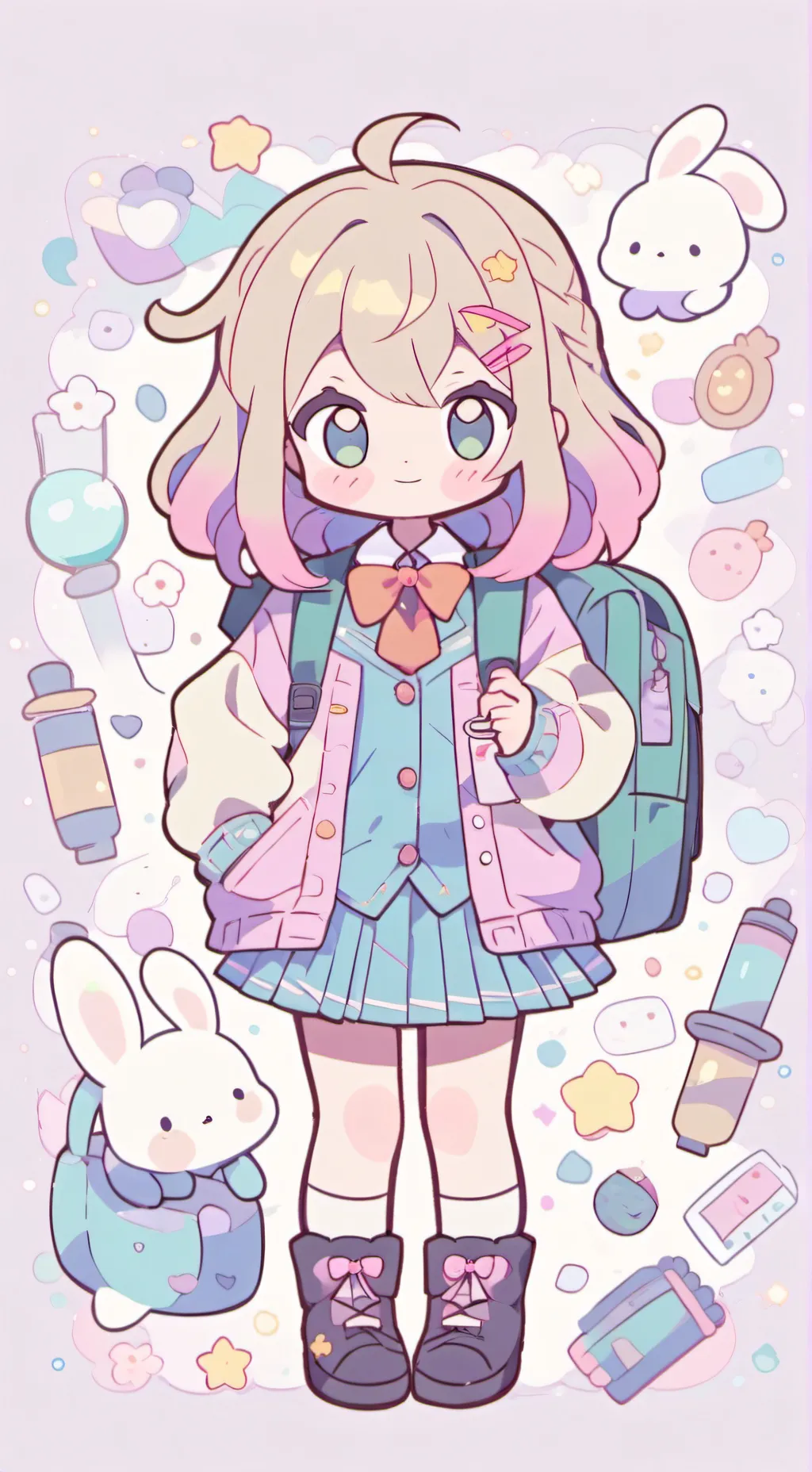 ai character: •School• background