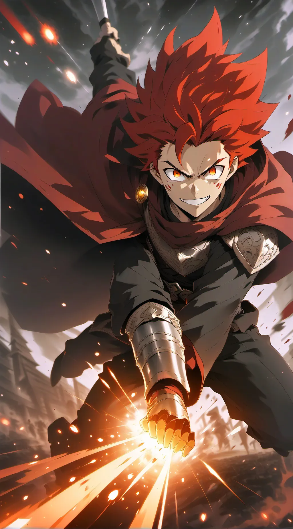 ai character: MHA Kirishima  background