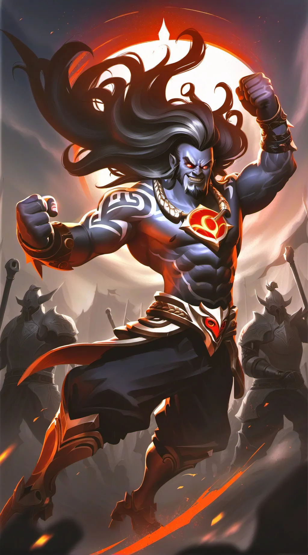 ai character: demon background