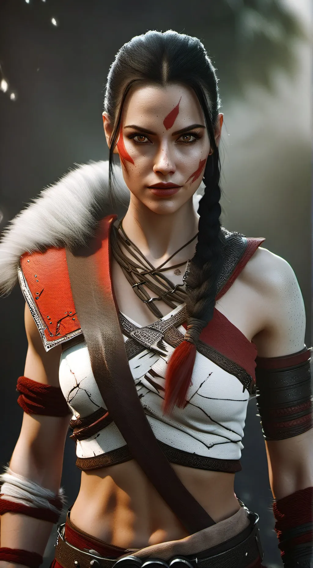 ai character: Kratos/Krati background
