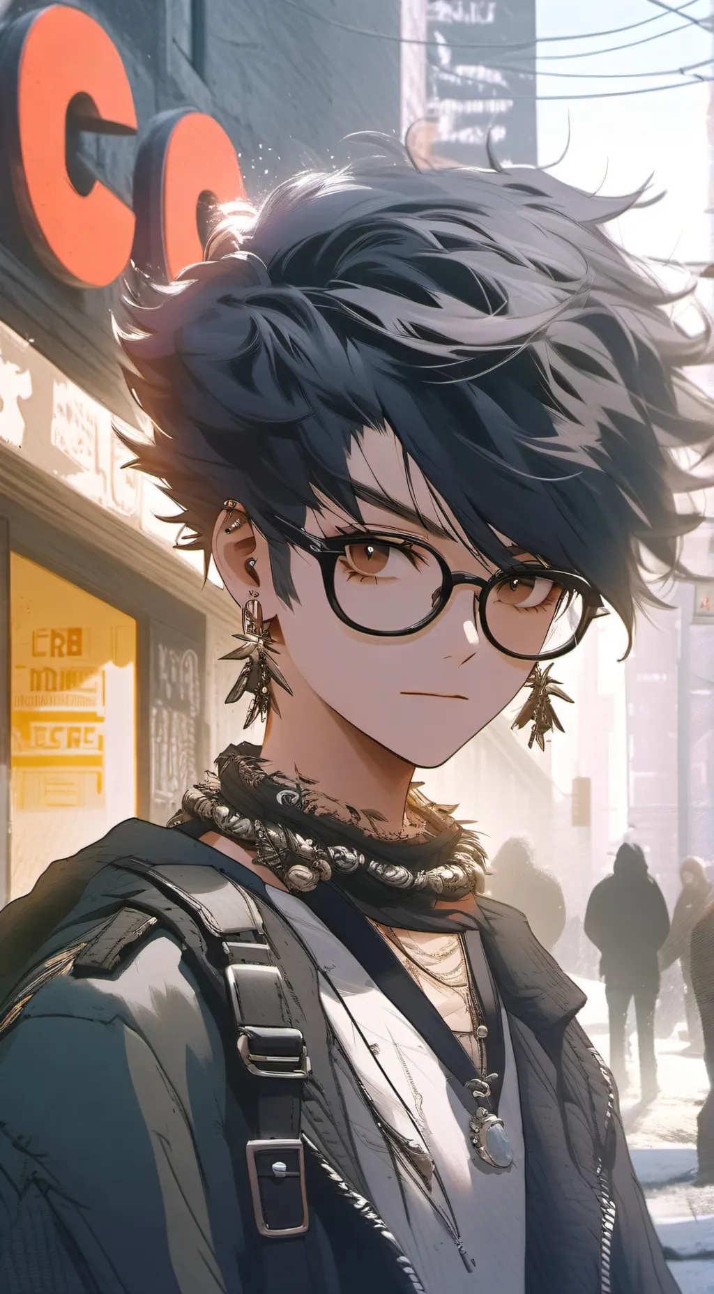 ai character: Xed background