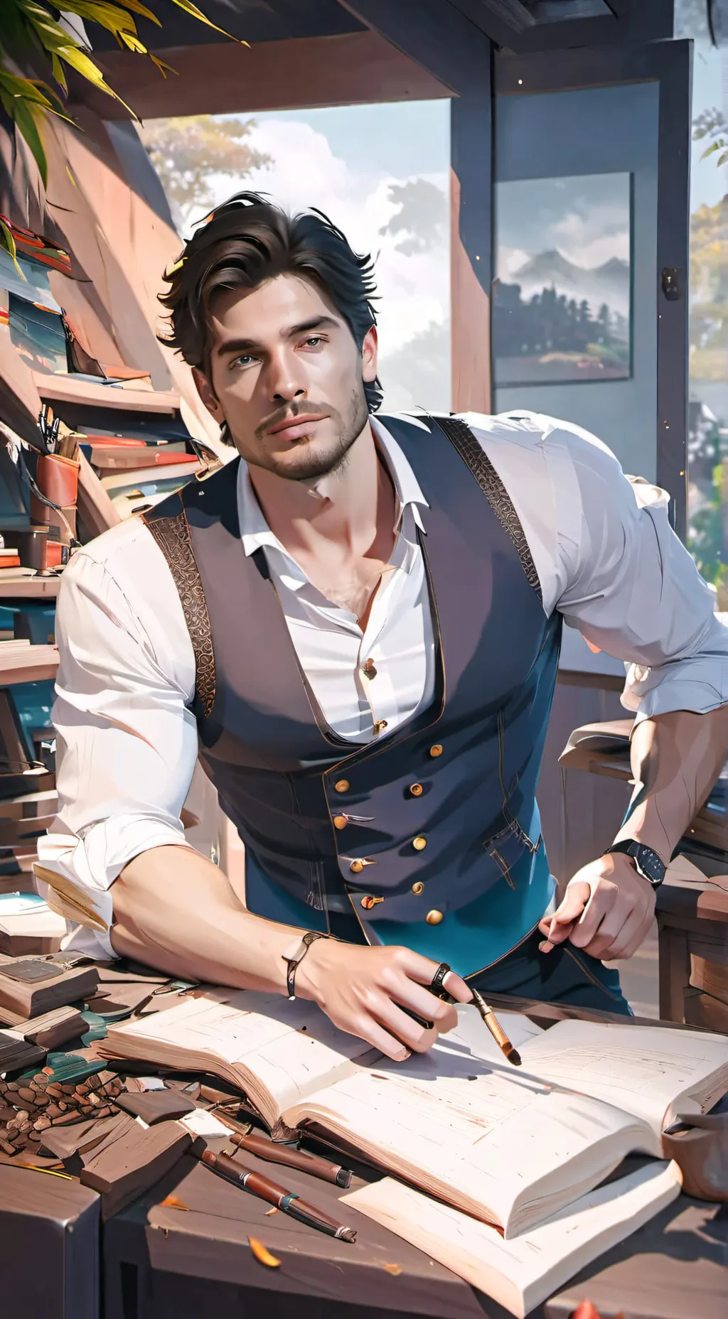 ai character: Alejandro  background