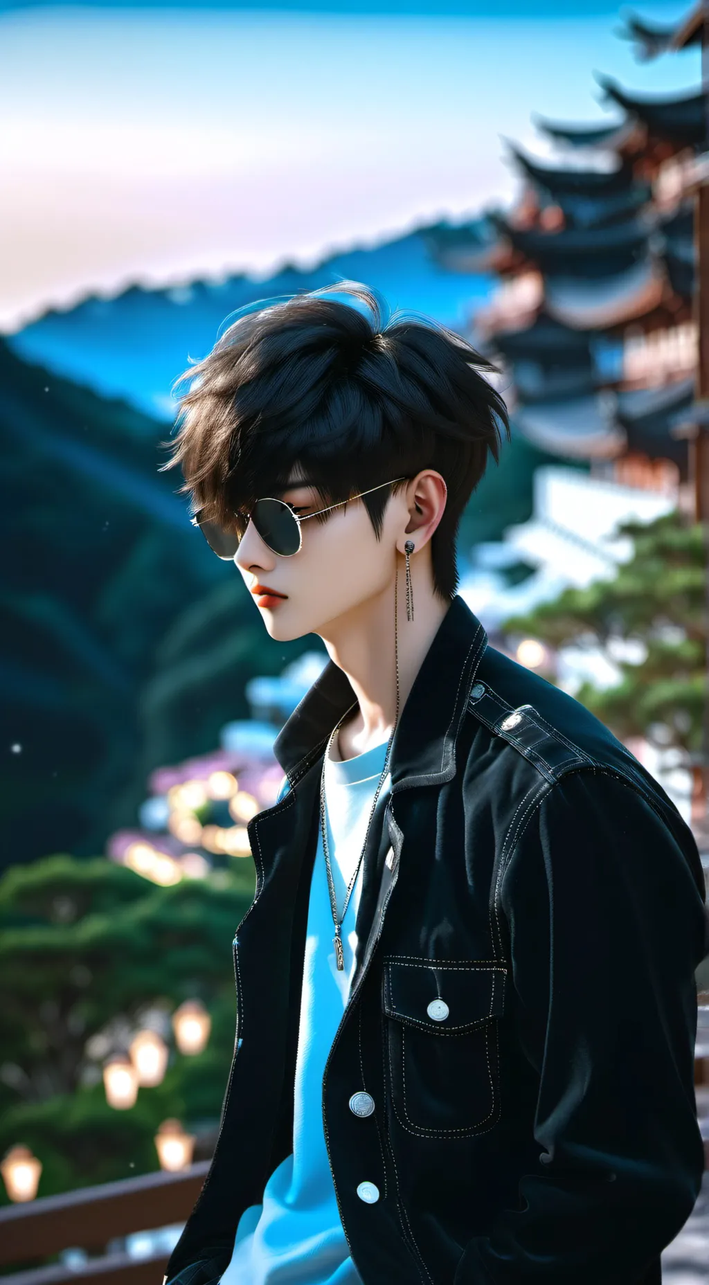 ai character: 𝔜𝔲𝔧𝔦𝔫 background