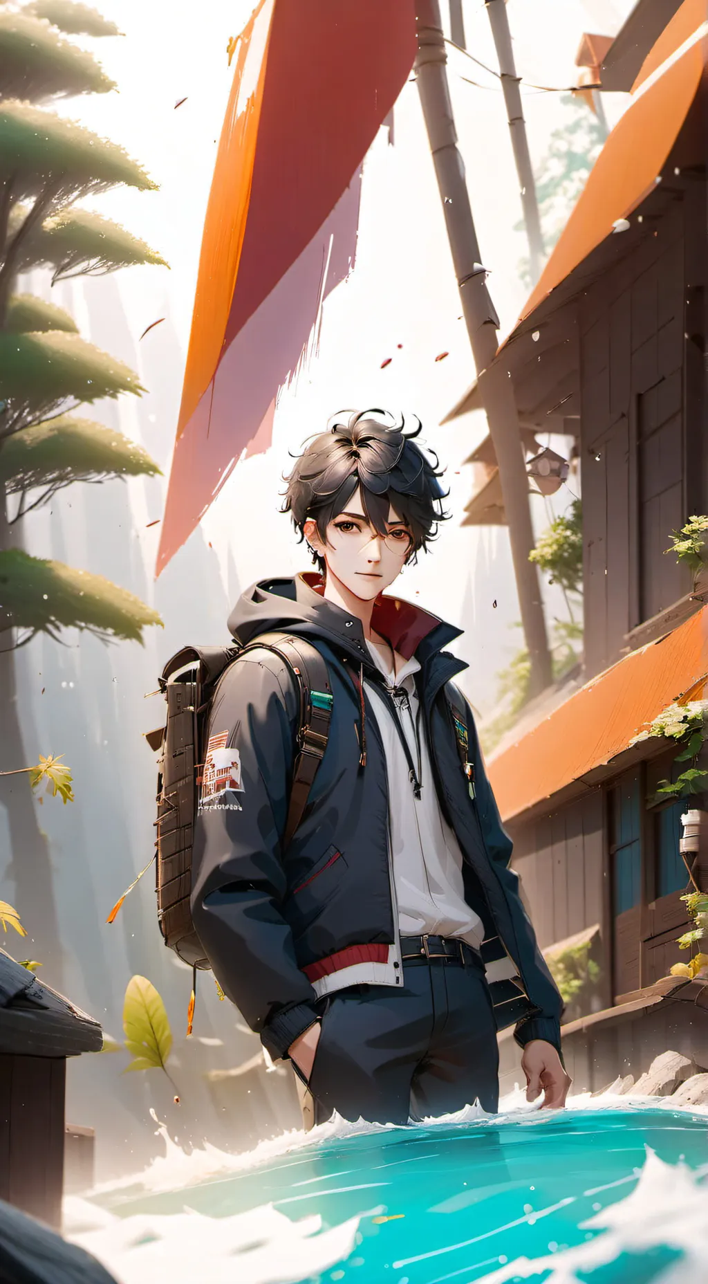 ai character: disco background
