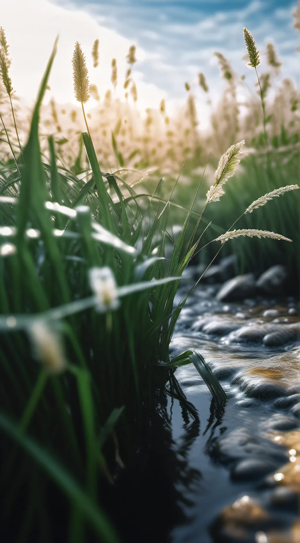 ai character: Grass background