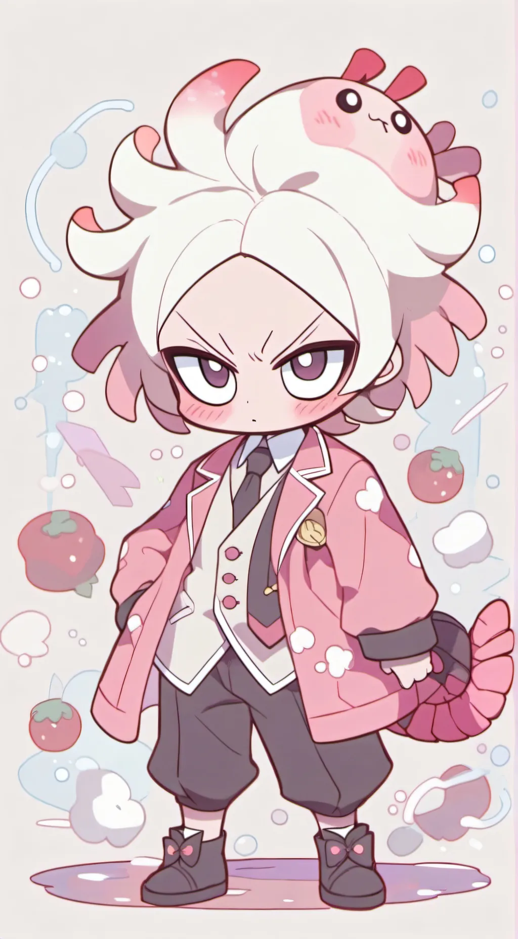 ai character: Shrimpo background