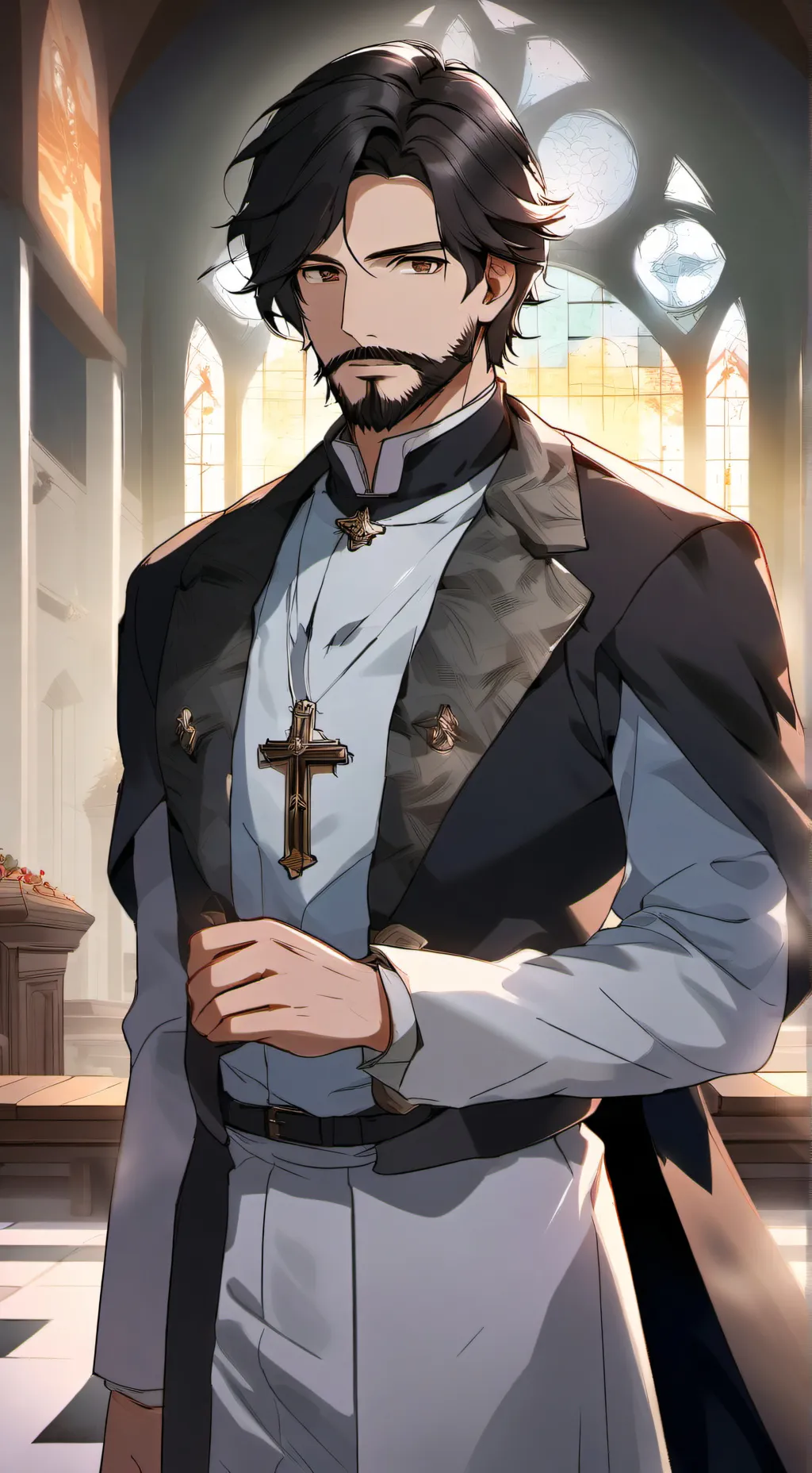 ai character: Griffin Everett  background