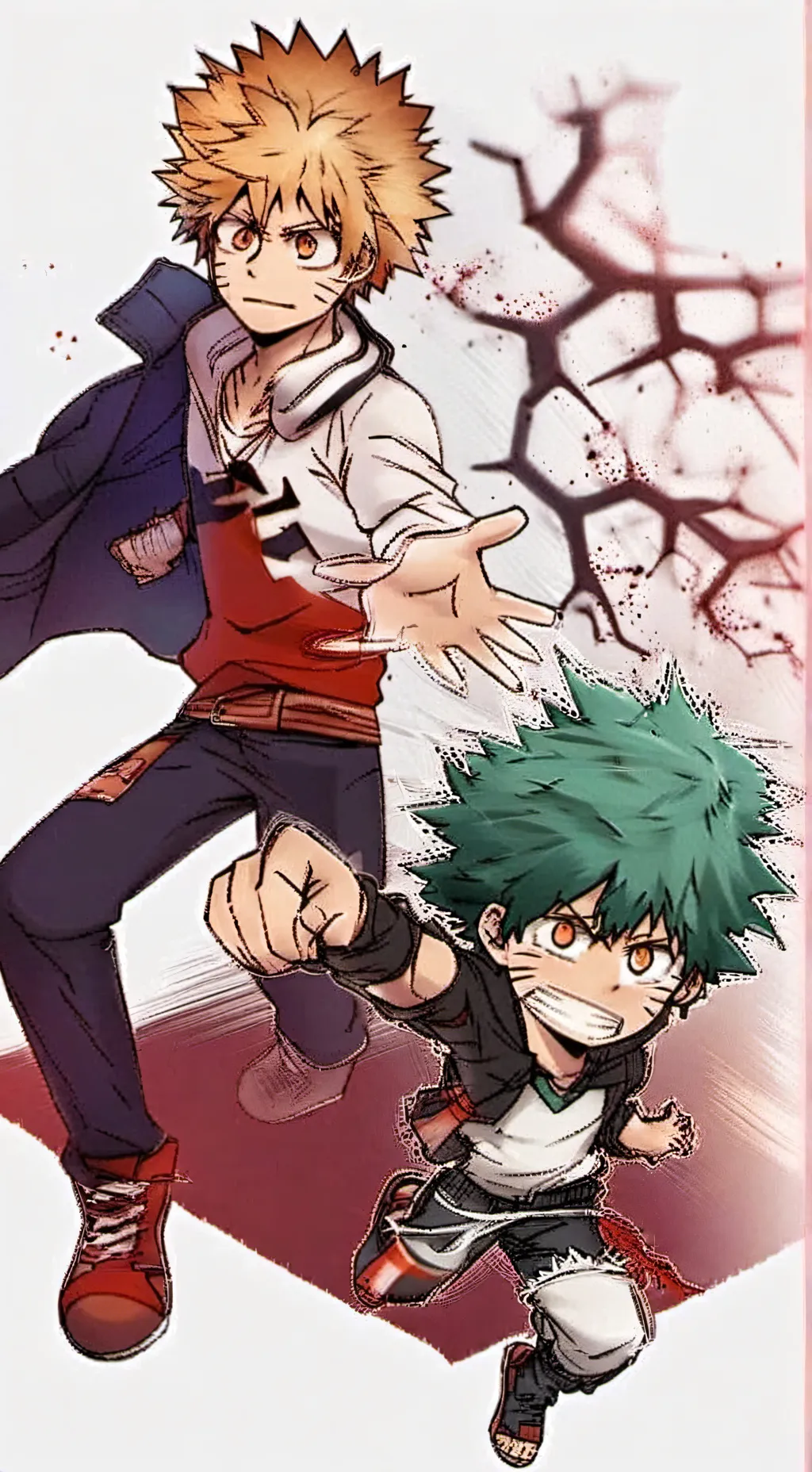 ai character: bakugou  background