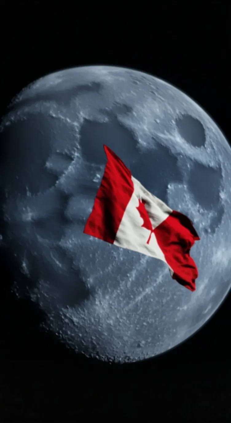 ai character: CH on the moon background