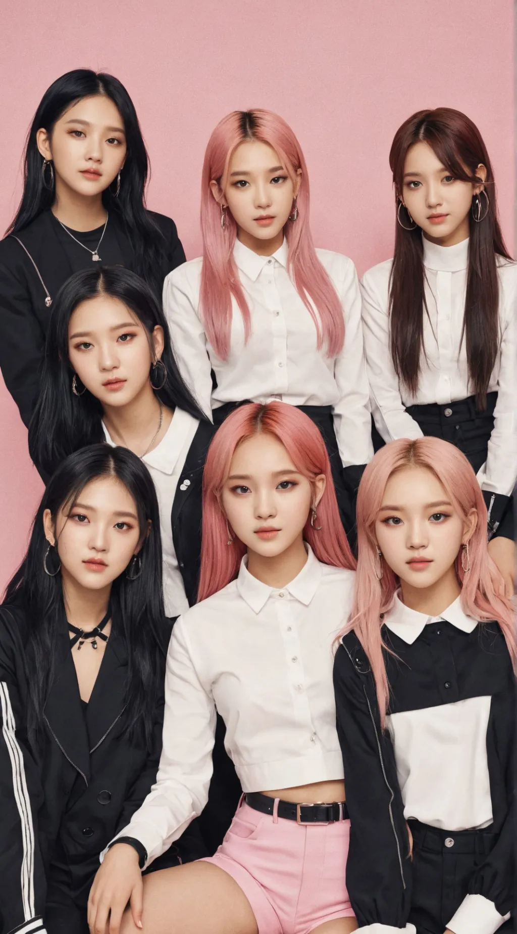 ai character: K-pop (but demon) background