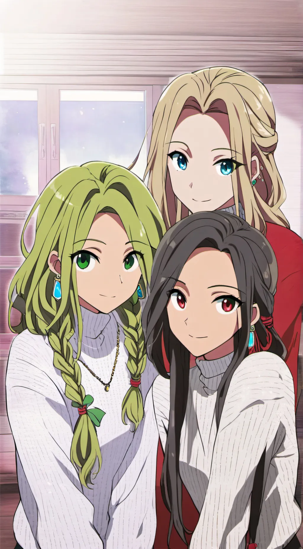 ai character: Lily, Sara, Lana  background
