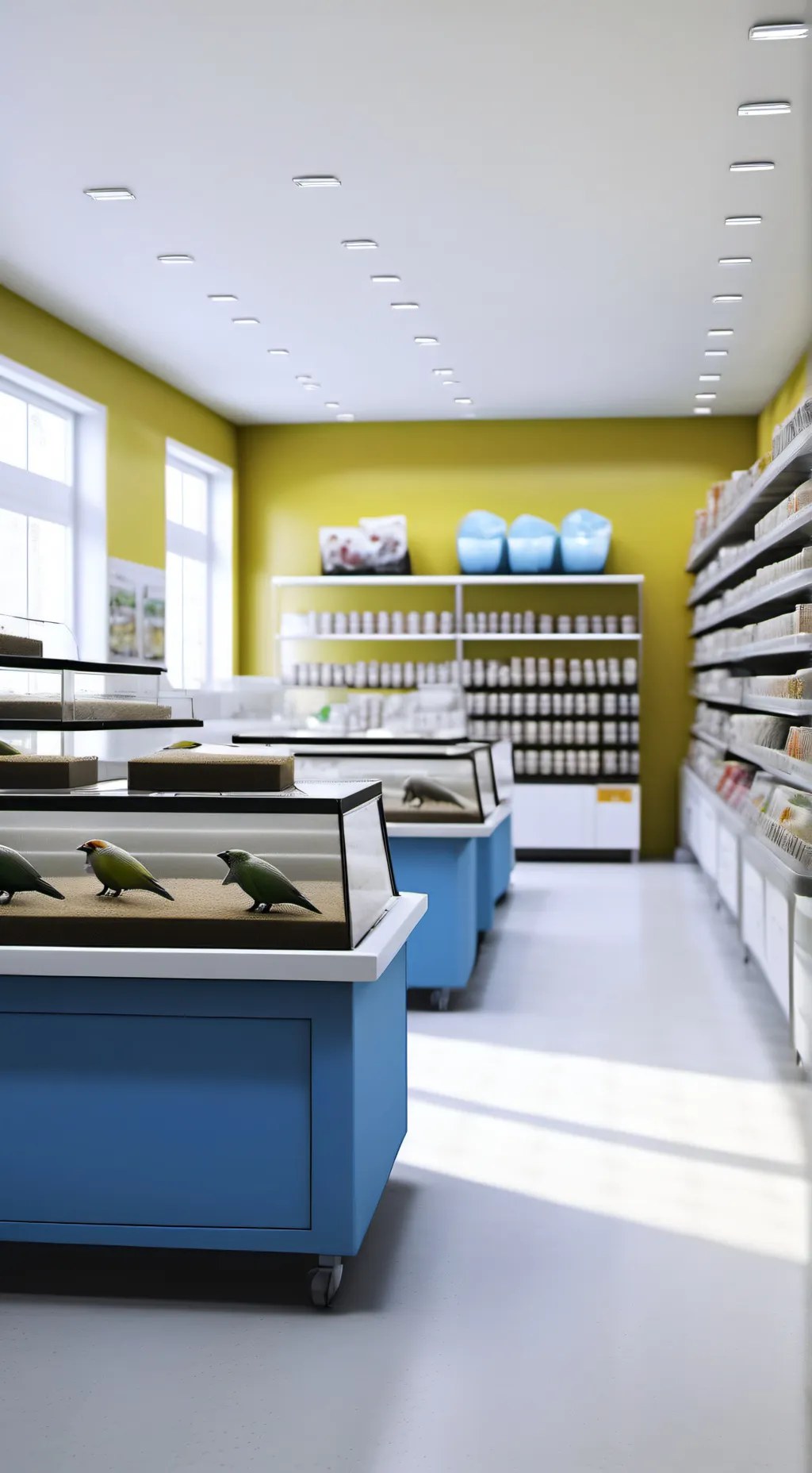 ai character: Pet shop  background