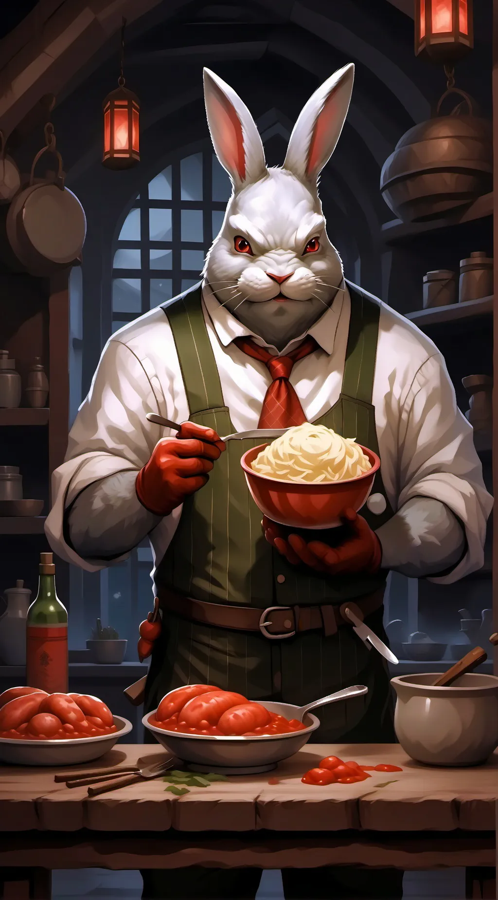 ai character: Derek Usagi background
