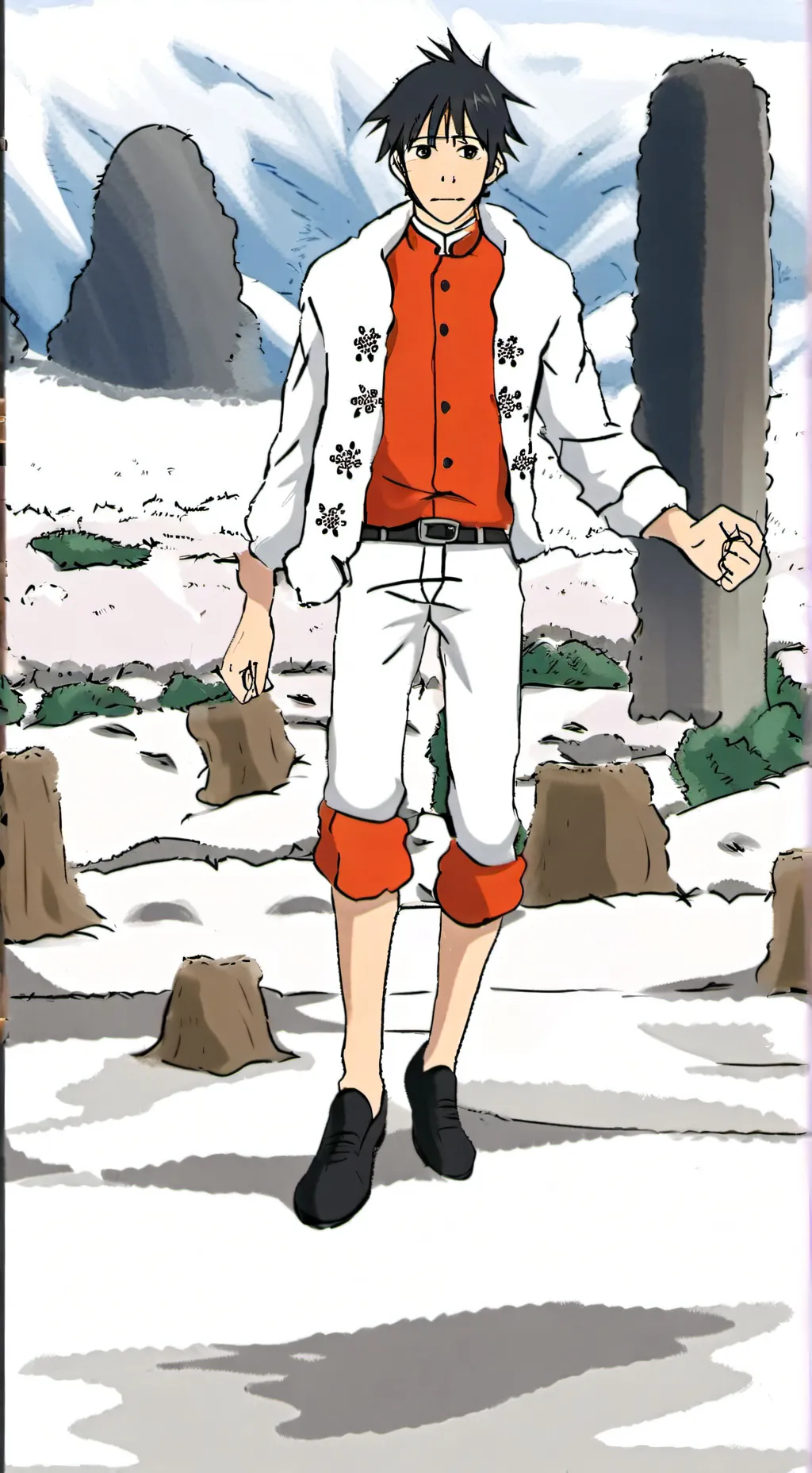 ai character: yuta y itadori  background