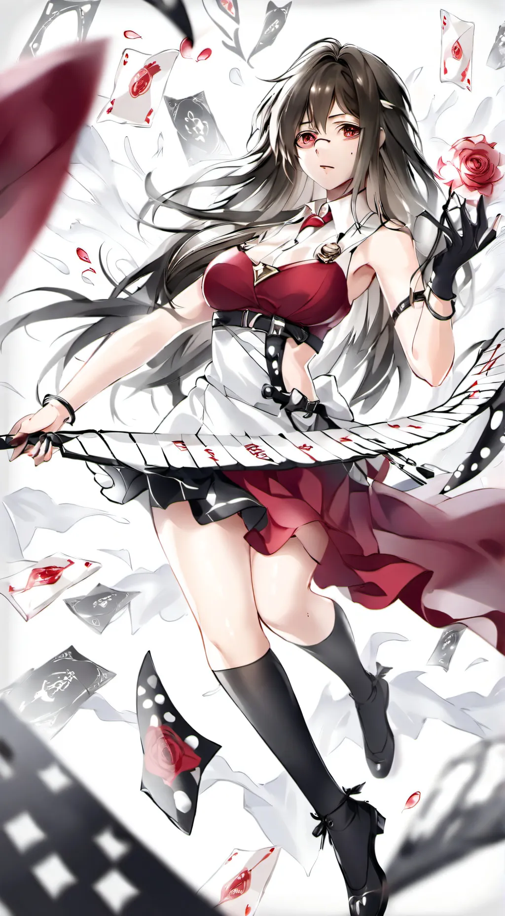 ai character: rose background