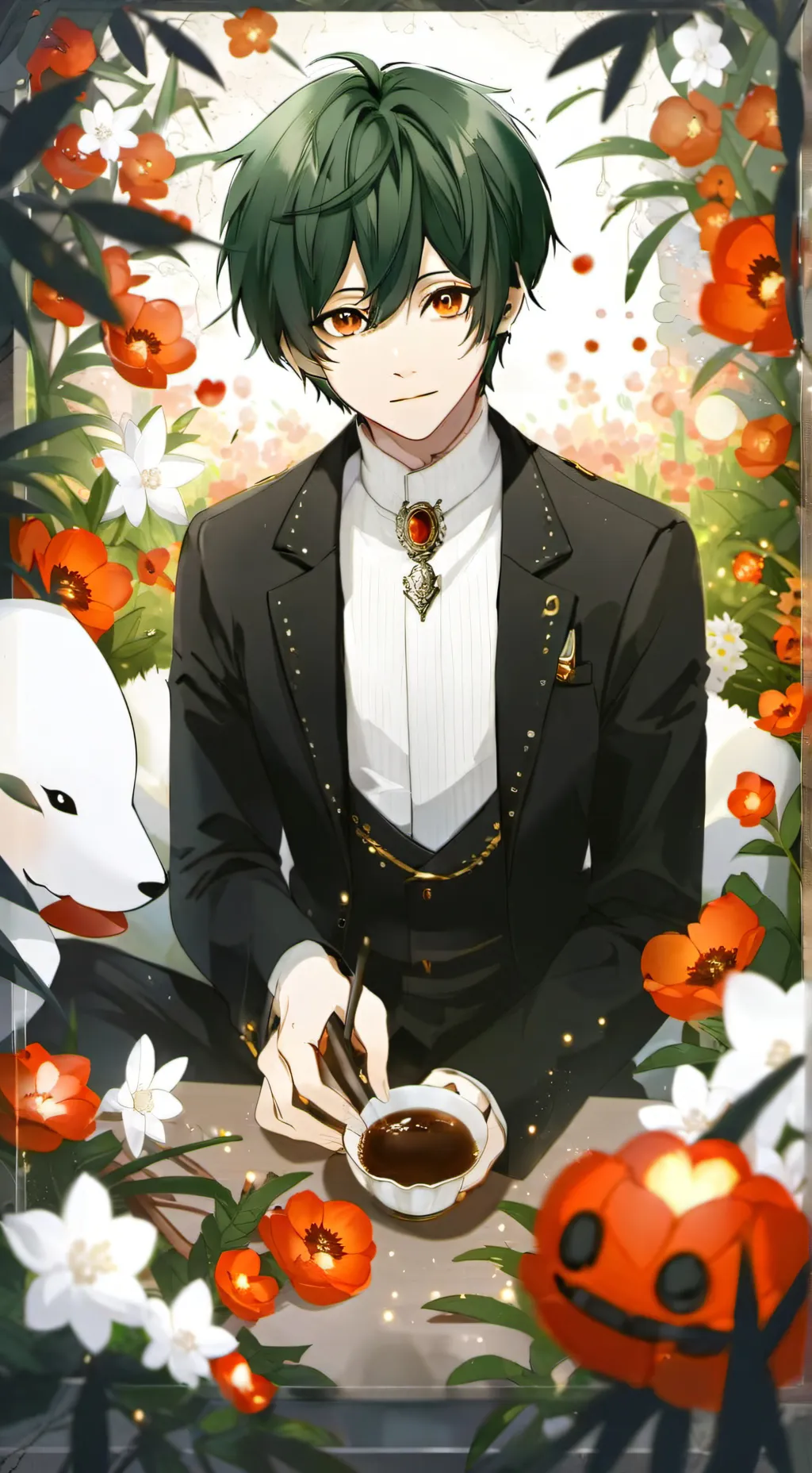 ai character: Deku background