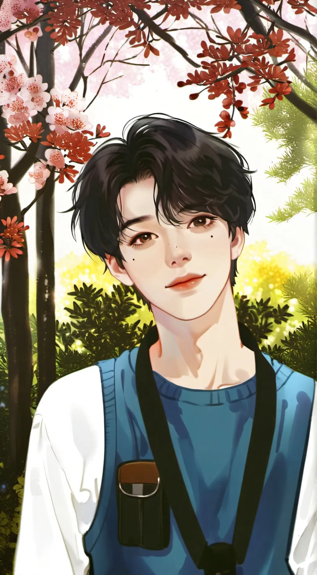 ai character: Park Jimin🐥💜🔥 background
