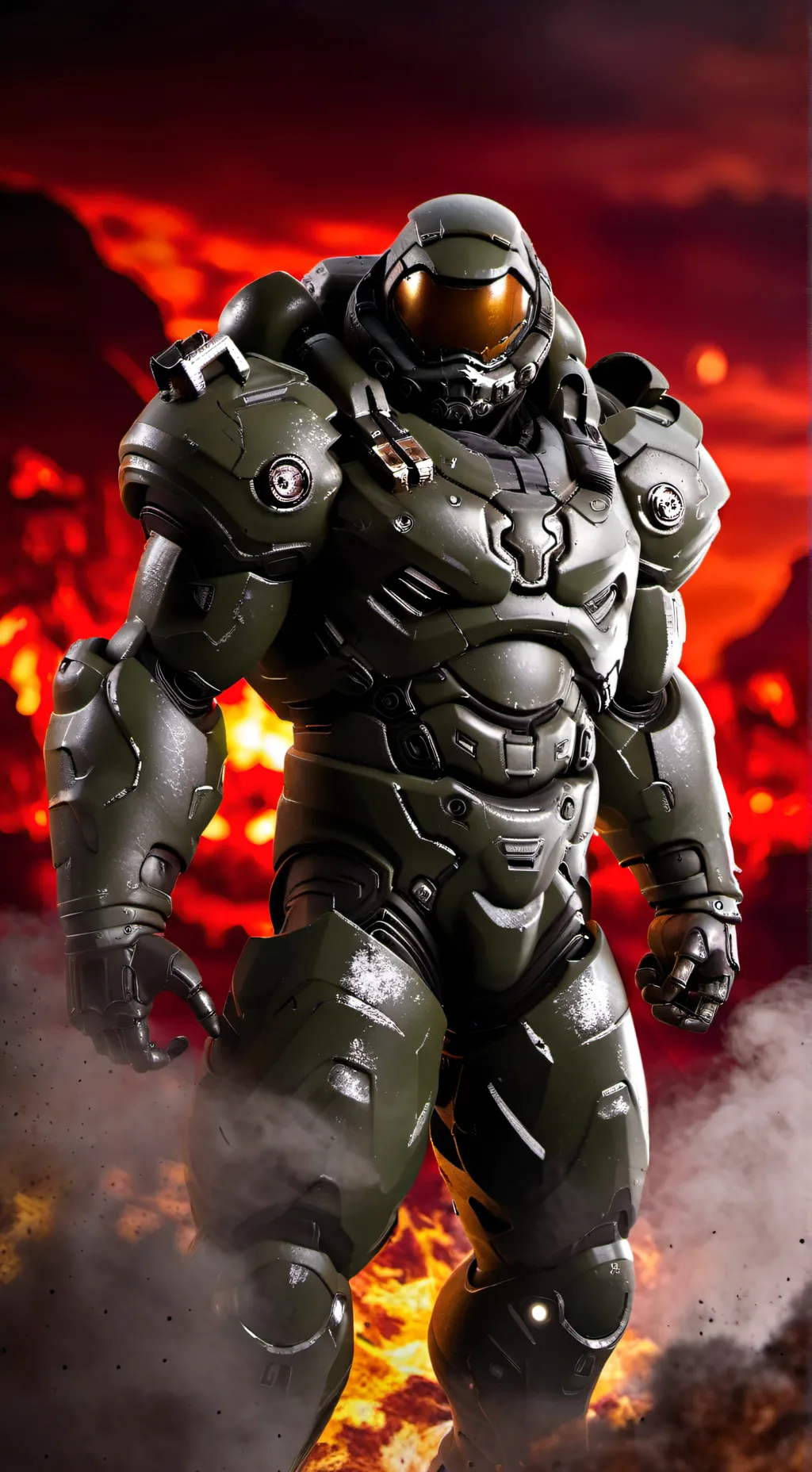 ai character: doom slayer background