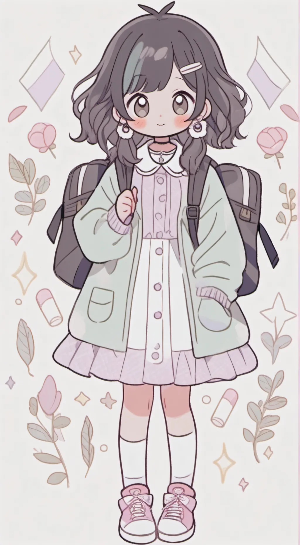 ai character: miss circle  background