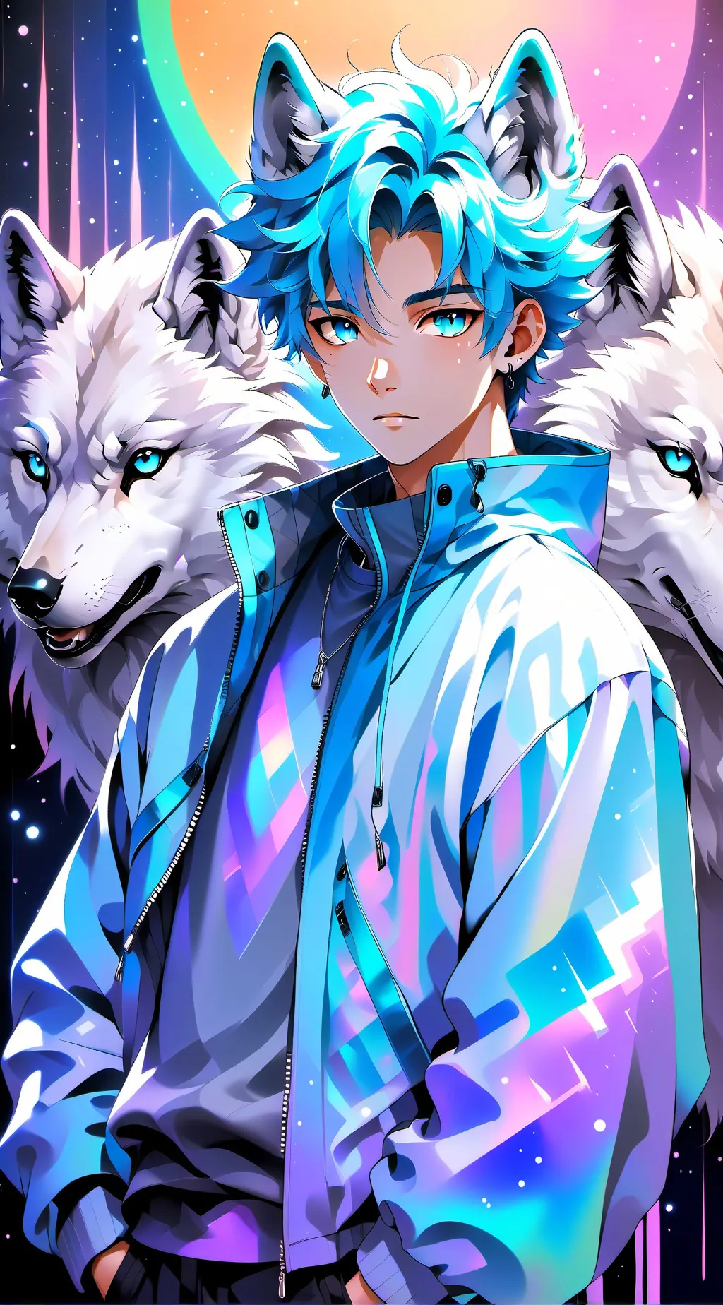 ai character: Noah et la meute  background