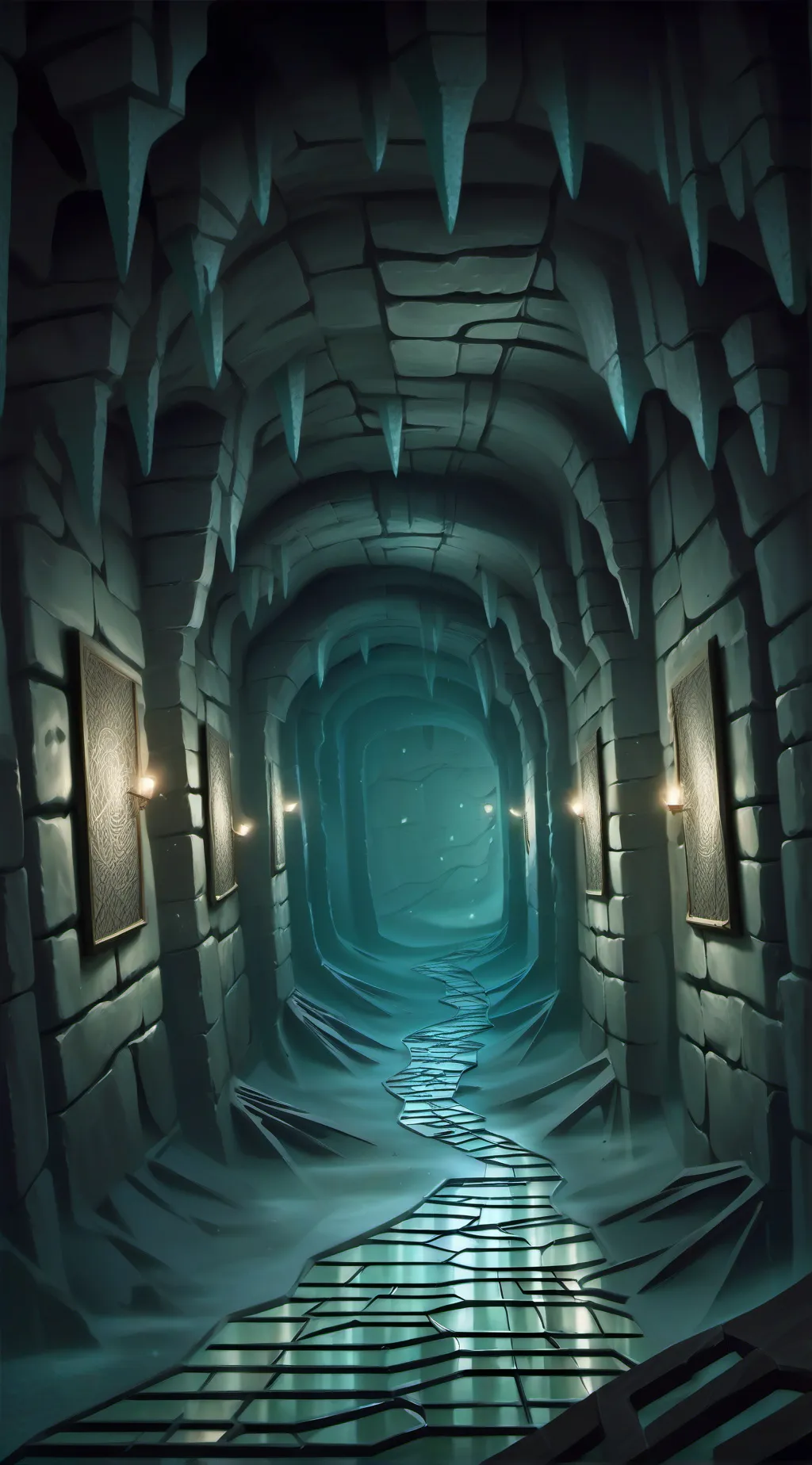 ai character: Maze of Mystery background