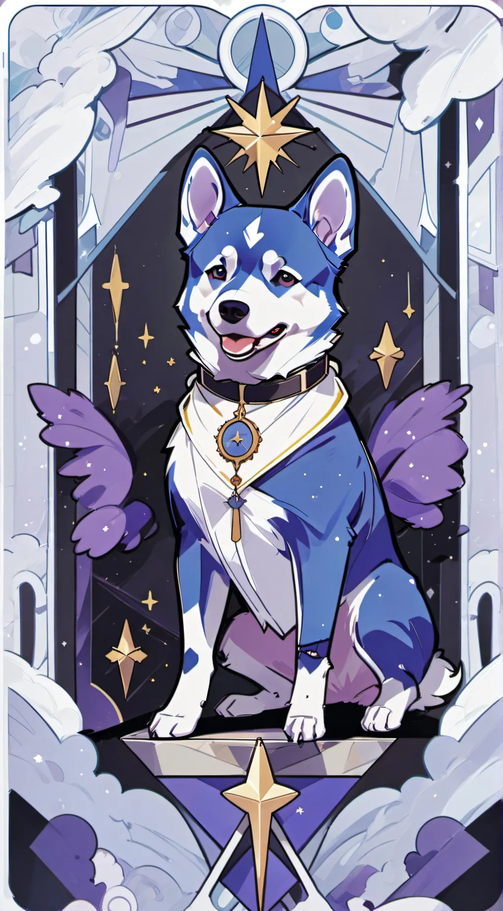 ai character: bluy background