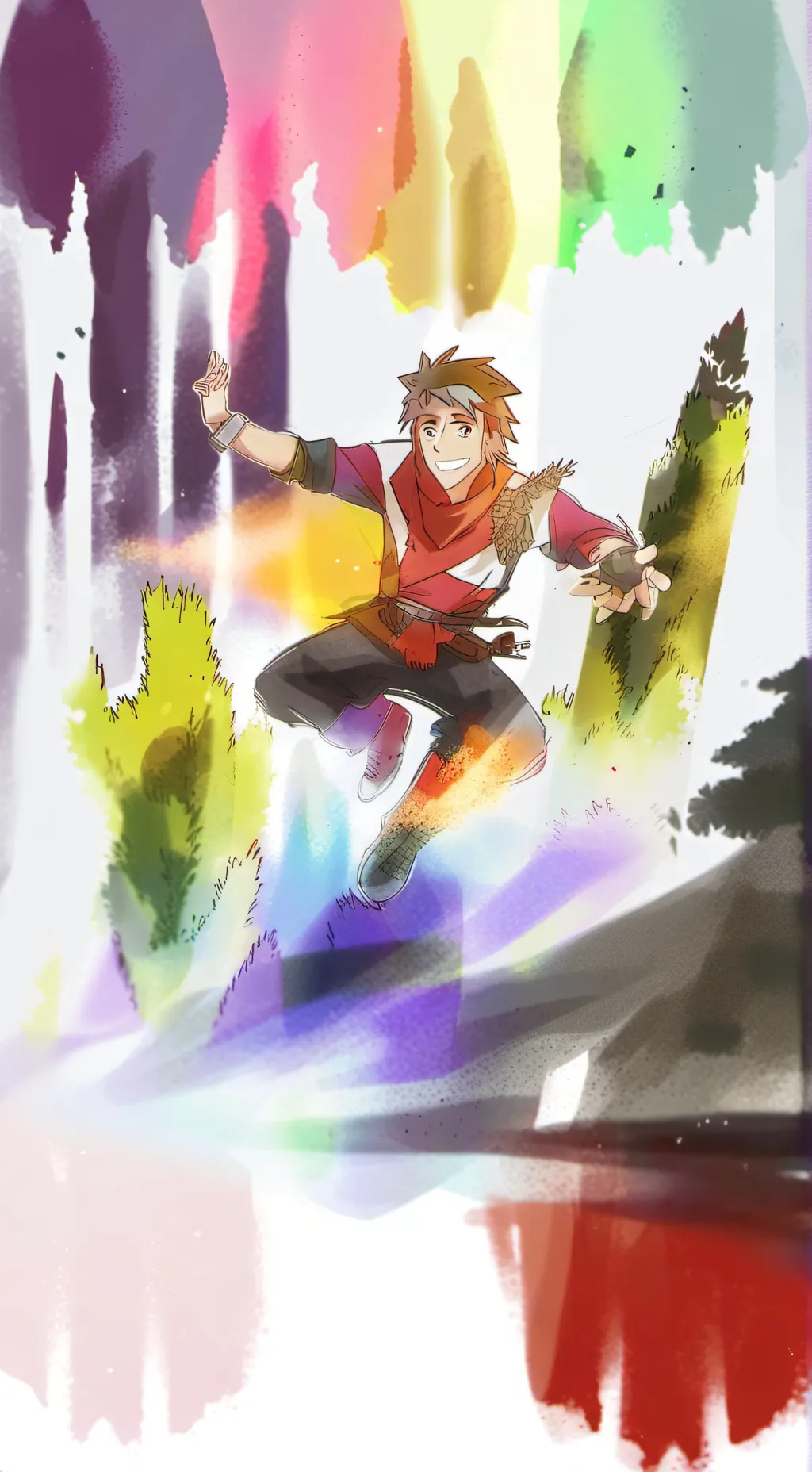 ai character: MHA BakuKiri background