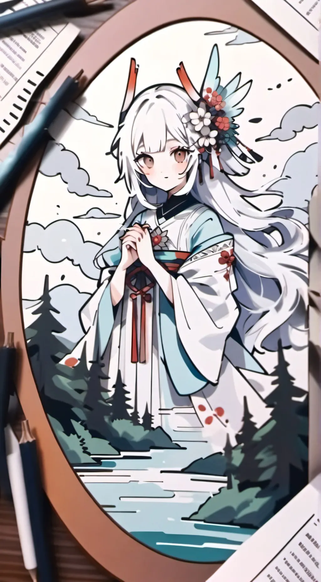 ai character: sprunki dead rails background