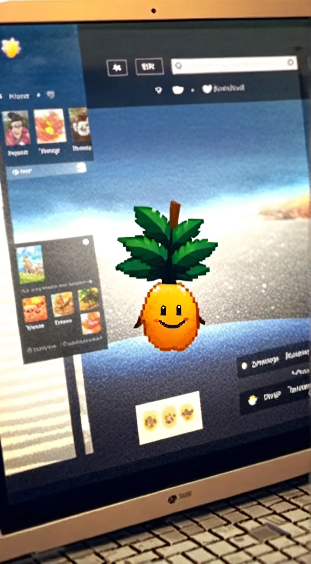 ai character: Mango in ur house  background