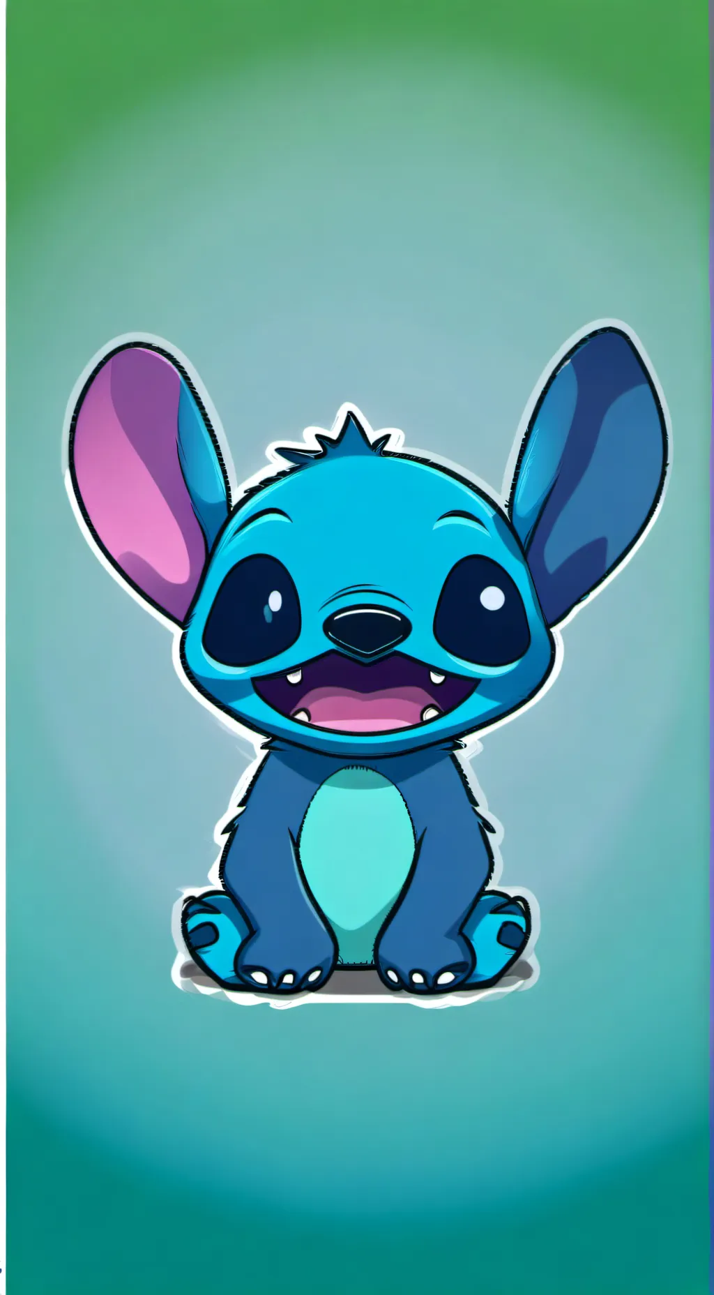 ai character: Stitch background