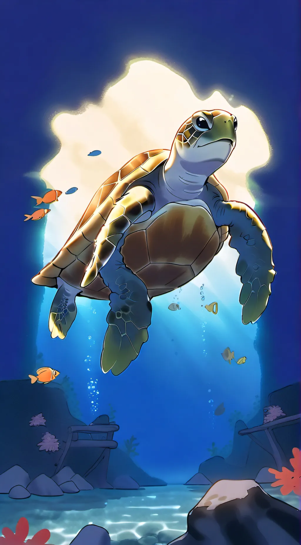 ai character: Turti background