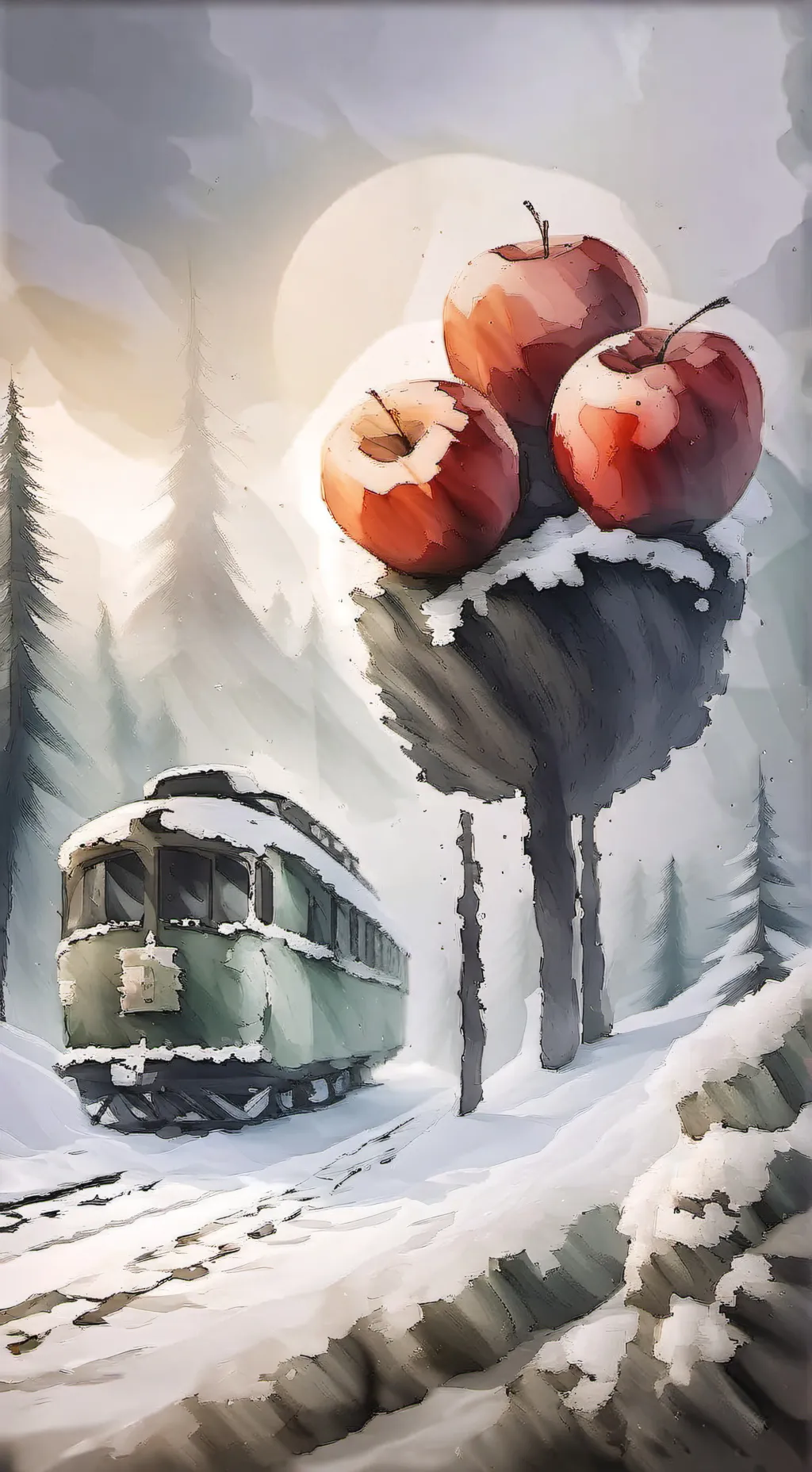 ai character: radioapple background