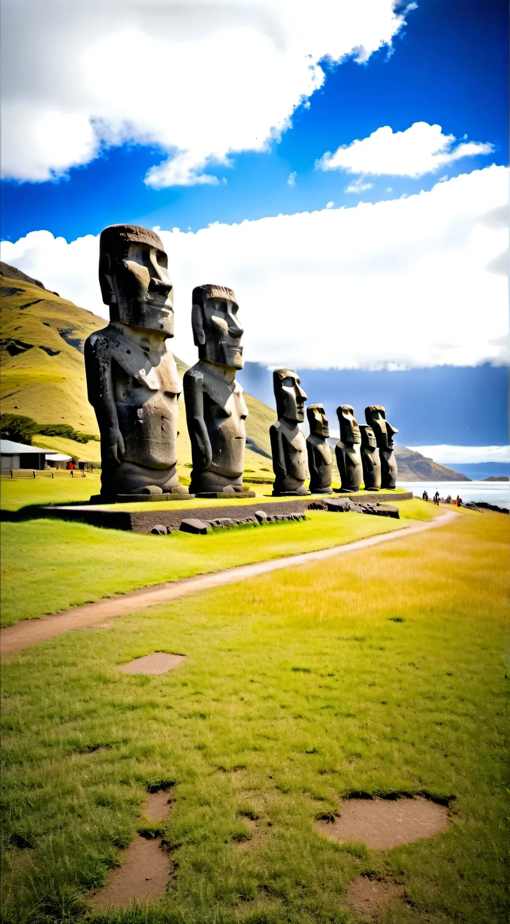 ai character: moaiiiii background