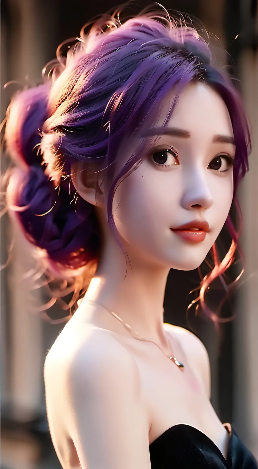 ai character: Amethyst background