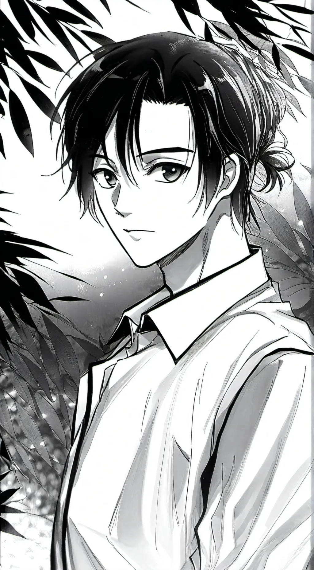 ai character: Eren fr background