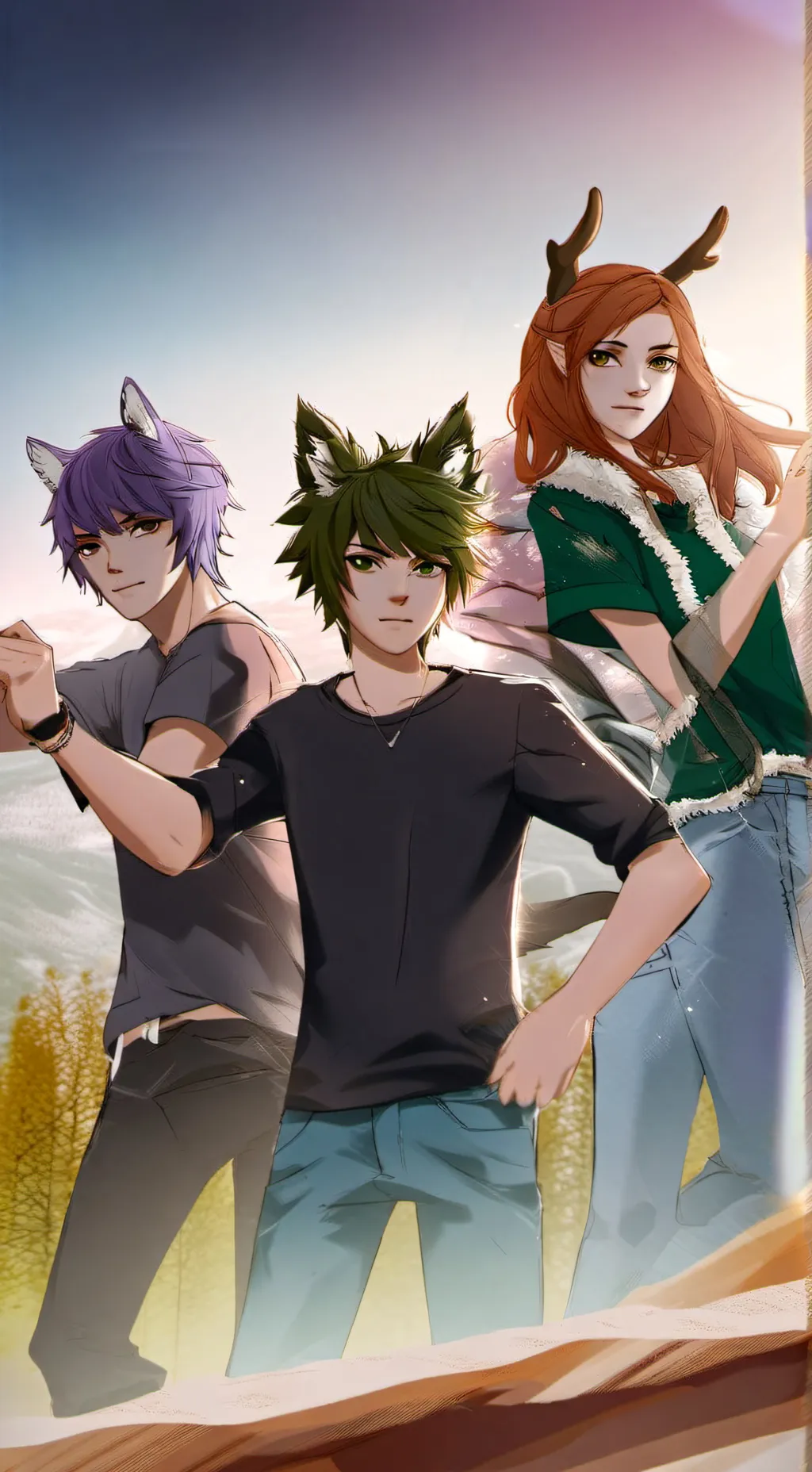 ai character: hybrids background