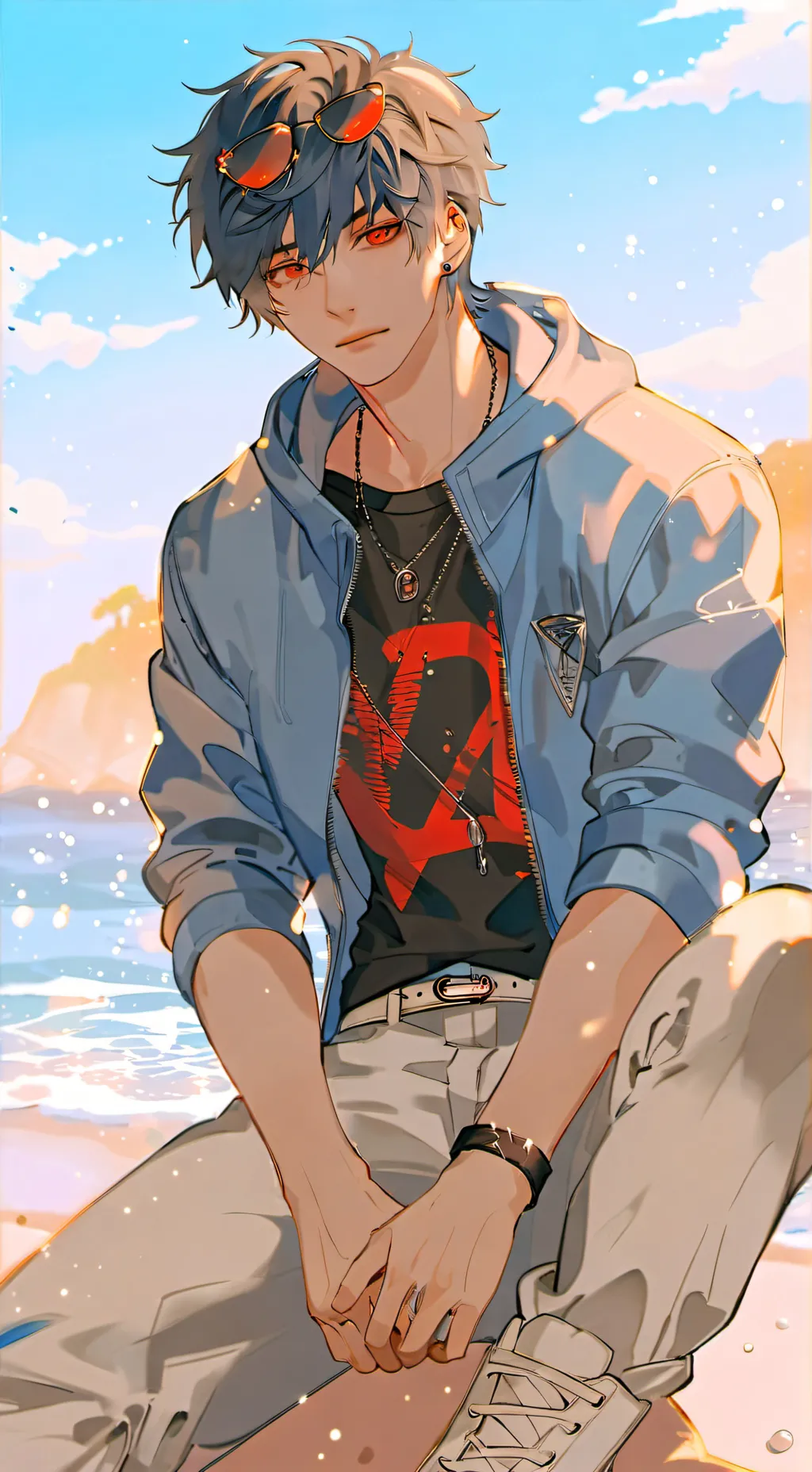ai character: Riptide(My MHA OC) background