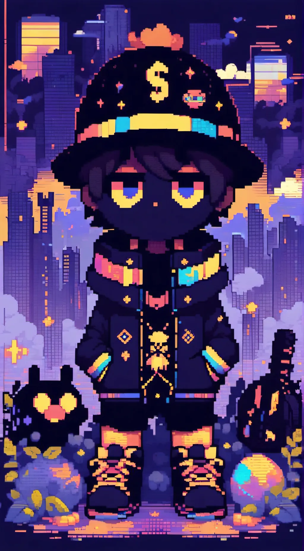 ai character: Sprunki hates you  background