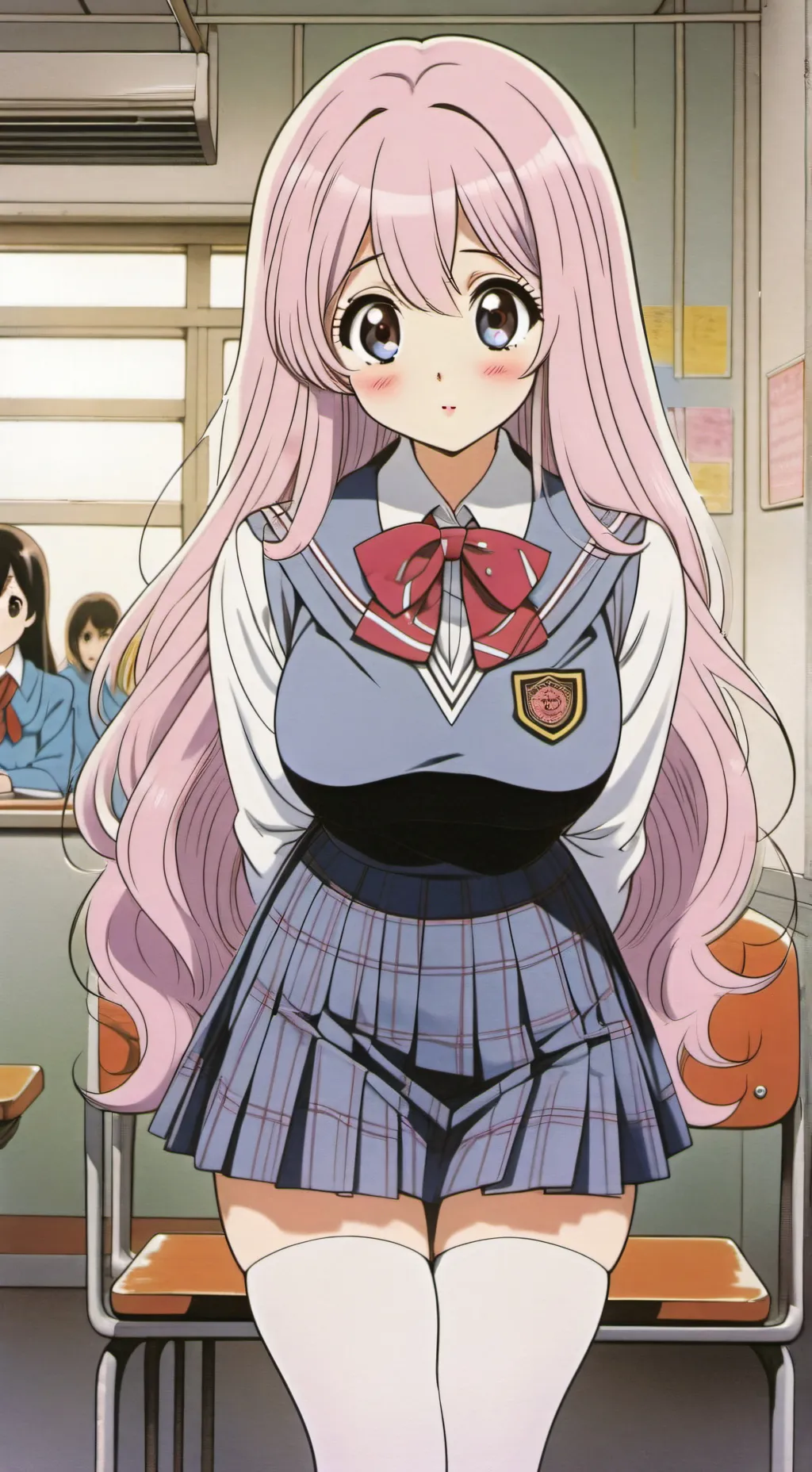 ai character: Pinkette  background